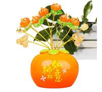 Générique Persimmon Ornament - Desktop Ornament | Festive Collectible Figurine | Creative Persimmon Shape Home Decor, Collectible Fruit Ornament, Adds A Touch of Nature to Your Home - Home Decor