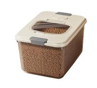 Générique Pet Container, Food Storage, Space-Saving Bucket with Measuring Cup and Sealed Lid, Portable Treat Organizer for Dogs Cats Camping Pantry Outdoors Home Use, 13,19 x 9,96 x 7,95 Inches