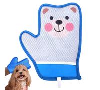 Générique Pet Hair Removal Glove, Pet Hair Cleaning Gloves with 8.66x7.09 Inches Reusable Brush, Cartoon Cleaning Tools for Cat Dog, Couch Furniture Clothes Carpet Bedding, Blue