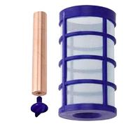 Générique Pezzo di ricambio per ionizzatore solare per piscina, anodo in rame con cestello filtro e vite ala - riduzione del cloro e manutenzione naturale Dee acqua | Accessorio compatibile durevole