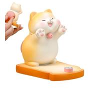 Générique Phone Holder for Desk, Smartphone Holder, Cat Figurine Desktop Ornaments for Home Living Room Study Video Calls Meetings Work Media Viewing Reading