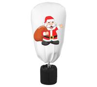 Générique Pianta Covers Freeze Protection, tessuto non tessuto traspirante Guard con Drawstring, Christmas Prints Winter Plant Protector, Buckle and Zipper for Nursery Shelter Fruit Tree Bird Rabbit