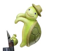 Générique Piantatrice di tartaruga, gruccia di vaso di tartaruga mare,Resin Turtle Statua r Hugger - Statua di tartaruga, Scultura vaso di fiori vaso Hugger per ornamenti da cortile