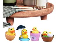 Générique Piccole anatre | Regali di festa in PVC - Figure d' in miniatura per l'ufficio, per feste, giardino, cortile, portico, casa, tavolo, balcone, terrazza prato, feste giardino