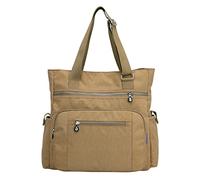 Générique Piccole Mano Per Le Donne Tracolla In Pelle a mano per le donne Borsa Tote per le signore Portafoglio Incollare Sul Telefono, beige, Taglia unica