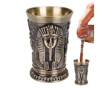 Générique Piccoli Bicchieri Da Shot - Steins Egiziani Vintage In Zinco Da 30 Ml, Mini Tazze Da Bere Per Gli Uomini Halloween Tequila Whisky | Articoli Da Bar Per La Festa Degli Amici Della Famiglia C