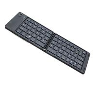 Générique Pieghevole Wireless Keyboard, Ricaricabile Folding Key Board, Low Noise Bendable Input Device, Wireless Typing Tool, Ideale per Laptop, Tablet, Smartphone, Workplace and Travel