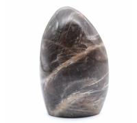 Générique Pietra di luna nera naturale da 260 grammi e 90 millimetri, minerale microclina del Madagascar, minerale naturale, prodotto esclusivo, minerale ornamentale, pietra di concentrazione