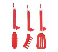 Générique Pinza da cucina in acciaio inox per lavastoviglie pinze da cucina, set di 3 pinze con punta in silicone per la cottura