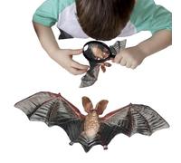 Générique Pipistrello realistico - 11 cm modello | materiale Gomma dura Figura Animale Reale Deco Halloween & Corso Biologia Giocattolo Wildlife Durevole per & collezionisti decorazione spaventosa