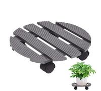 Générique Plant Roller Tray - Wheeled Flower Pot Stand | Heavy Duty Rolling Plant Tray for Indoor Outdoor Patio Porch Terrace Yard Floor, Movable Planter Base with Wheels for Garden Balcony Home