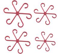 Générique Plant Support Clips - Stem Holder for Climbing Vine Support with 4pcs Set | Durable Reusable Design for Indoor Outdoor Garden Wall Training Upright Growth