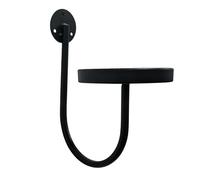 Générique Planter Bracket Flower Shelf - 10.1 Inch Plant Shelf | 400 g Black Finish Holder - Vertical Floating Space Saving Wall Mounted Plant Display for Balcony Garden Home Office Decor