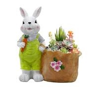 Générique Planter - Bunny Pot | 20 cm/7,8 pollici Easter Decorative Garden Vasi Small Cute Bunny Planter Pot for Spring Decor, Home and Studio, Desk Decor, Plant, Tabletop