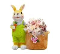 Générique Planter - Bunny Pot | 20 cm/7,8 pollici Easter Decorative Garden Vasi Small Cute Bunny Planter Pot for Spring Decor, Home and Studio, Desk Decor, Plant, Tabletop