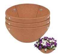 Générique Planter Liner, Hangable Basket, Brown Felt Inserts, Pot Covers, Tre pezzi, Portable Material for Outdoor, Indoor, Growing Garden, Window, Courtyard, Backyard, Decorations