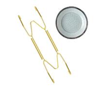 Générique Plate Hanger - Plate Holders For Wall - Golden Iron Wall Hanger Holders, Household Wall Displaying Rack, Multifunctional Invisible Wire Plate Wall Hanger For Clock, Umbrella, Key, Bag