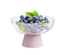 Générique Plato Para Frutas - Decoración De Mesa Creativa Cesta | Bandeja Frutal Con Desagüe De Goteo Para Fiestas Exteriores Camping Cocina Picnic Comedor Rústico