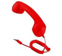 Générique Plug in Wireless Phone Handset Retro - Retro Handset with Built in Microfono for Calls and Meetings | Works with Computers Laptops Smartphones Tablets for Office Home and School Use