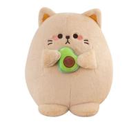 Générique Plush Cat Doll - Huggable Toy, 13.78 inch Soft Stuffed Animal Holding Avocado with Cute Design, Companion for Adults, Friends, Home Decor, Bedroom, Relaxation, Holidays, and Gift Giving