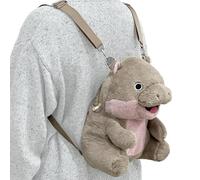 Générique Plush Hippopotamus Toy - Soothing Cute Hippotamus Toy | Peluche Doll Stuffed Animal | Soft Plush Hippo | Creative Cute Soft Plush Doll for Boys, Girls, & Kids