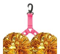 Générique Poм Pom Holder - 21,6 x 2,54 cm Pompoms Strap Lanyard | PomHolders for Cheer Bag - Cheerleader Double Poмpom Triangle Buckle | Backpack Accessory Tags Team Spirit