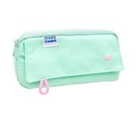 Générique Pochette per matite, organizer impermeabile riutilizzabile con cerniera, astuccio per penne di grande capacità | per viaggi in onne università scuola trucco, verde, Se référer au