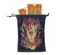 Générique Pochette per Tarocchi | Sacchetto di Stoccaggio in Velluto con Cordino per Gioielli | Organizzatore Protettore di Gioco per Viaggi Serata Gioco Racconti Divinazione | Rune