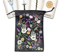 Générique Pochette Tarocchi Con Cordino | Borsa In Tessuto Per Carte Divinatorie | Borsa Morbida Per Dadi Gioielli e Carte Oracle Per Amanti della Magia e Psicologia, 75 IT, Se référer au descriptif