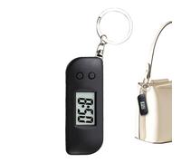 Générique Pocket Clock Keyring with LED Display for Travel, Glow-in-The-Dark Pocket Watch Keyring | Clock Keychain for Youth Teens Boys Girls Women Family Friends Athletes Son Daughter, nero, Se