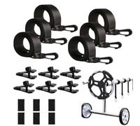 Générique Pool Cover Straps, Solar Covers Fasteners, Strong Grip Design, Easy Installation Set, Sturdy Weatherproof Material, Ideal for Ground Swimming Pools, Adult Pool Maintenance