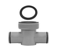 Générique Pool Hose Tee, Water Split Adapter, Durable Flow Connector, Multi Outlet Coupling, for Swimming Pool Cleaning Maintenance Drenage Pump System Water Direction Control Repair 10,9 x 5 x 5 cm