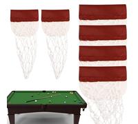 Générique Pool Table Pocket - 6pcs Professional Drop Holders Pocket Net Pool Table Brush Drop Bag Nets | Billiard Pockets Replacement for Billiard Lovers