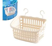 Générique Poolside Basket, Storage Organizer, UV Resistant Holder, Built-in Hooks Design, Multi-Use Container, Ideal for Towels, Toys, Drinks, Water Bottles, Swimming Gear, Outdoor Use