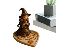 Générique Porta Rosario Halloween in Resina | Porta Rosario di Souvenir Halloween,Statuetta di Collezione Decorativa per Scrivania, Compleanno, Festa Soggiorno Camera da Letto