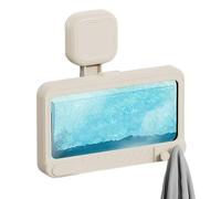 Générique Porta telefono per doccia - Porta telefono a ventosa con altoparlante - Supporto per smartphone Doccia rotante | per bagno cucina dormitorio Hotel