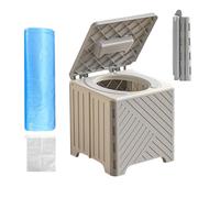 Générique Portable Toilet - | Foldable Non-Slip Training Potty with PVC Cushion, Travel Folding Commode for Elderly Pazients, Hospitals Outdoor Events Camping Road Trips, Compact Bathroom Solution