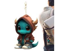 Générique Portachiavi a forma di teschio gotico, 2D cute scheletro, scheletro pendente portachiavi anello retrò | Colorful Skull Pendant For Women Men Motorcycle Car Bag Fashion Accessories