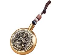 Générique Portachiavi Buddha - Ciondolo Orientale con Corda Intrecciata, Catena Antica | Ciondolo Simbolico Artigianale per Auto, Accessorio Mistico Decorativo Tradizione Cinese