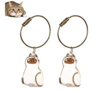 Générique Portachiavi con setole di gatto, bottiglia di souvenir, ciondolo per la raccolta di peli di gatto e cane, regalo ricordo per gli amanti degli animali, b, 4,5 cm