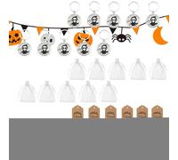 Générique Portachiavi per Halloween, 12 pezzi, con ciondolo a forma di , accessorio per la scuola, per feste scolastiche e Natale