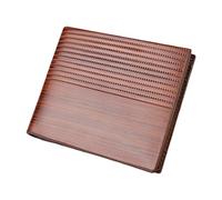 Générique Portafoglio sottile in stile vintage, realizzato in finta pelle, Minimalist Men's Wallet con ID Window & Multi-Card Storage, Classic Gift for Him, Multiple Storage, 4,52 x 3,93 x 0,6in