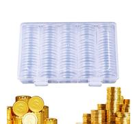 Générique Portamonete da Collezione | Caso da Collezione per Monete da 27 mm - Organizzatore Impermeabile per Viaggi casa Camera da Esposizione Asta