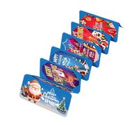 Générique Portamonete di Natale per contanti, quaderno di feste con 10 fessure, buste pieghevoli in argento di Natale, per San, compleanno, evento speciale, occasione mamma papà