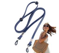 Générique Portaocchiali da collo - Cordino per occhiali da sole,Cinturino in pelle PU regolabile per uomo donna sport da viaggio, Blu scuro, Se référer au descriptif