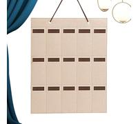 Générique Portaocchiali da sole da parete, con 15 tasche di stoccaggio verticale in feltro, organizer da parete con fissaggio a parete, per occhiali, comodino, camera da, porta e