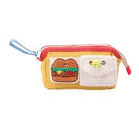 Générique portapenne, grande capacità 'orso penna Pouch, 9,84 x 4,72 x 3,35 pollici Highlighter Holder, Cartoon Portable Pen Bag with Wide Opening, Ideal for Students and Teachers, giallo,