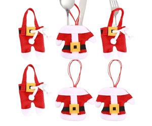 Générique Portaposate natalizie | Decorazione da tavola per Natale, sacchetti da tavola | per cucchiai, coltelli, forchette, albero, ristorante, hotel, feste, vacanze, festival e cena