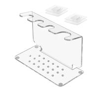 Générique Portaspazzole da barba - Organizzatore da parete acrilico per rasoio doccia | Guadagno di spazio acrilico per uomo