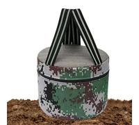 Générique Portatile Farming Stool - Lightweight Camouflage Round Foldable Design | Portable Folding Seat with Phone Pocket | Compact Outdoor Stool for Fishing Tea Picking Gardening Camping Picnic Use